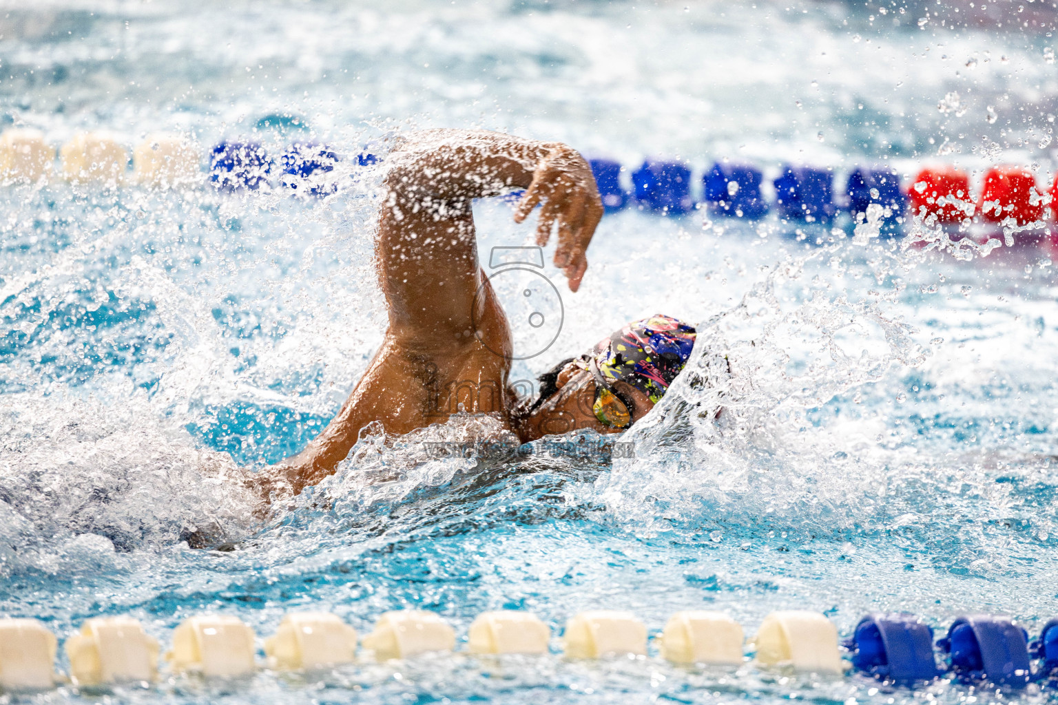 Day 5 of National Swimming Competition 2024 held in Hulhumale', Maldives on Tuesday, 17th December 2024. 
Photos: Hassan Simah / images.mv