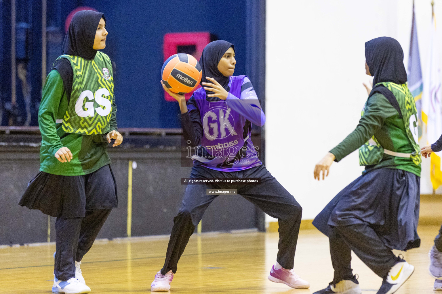 Day4 of 24th Interschool Netball Tournament 2023 was held in Social Center, Male', Maldives on 30th October 2023. Photos: Nausham Waheed / images.mv