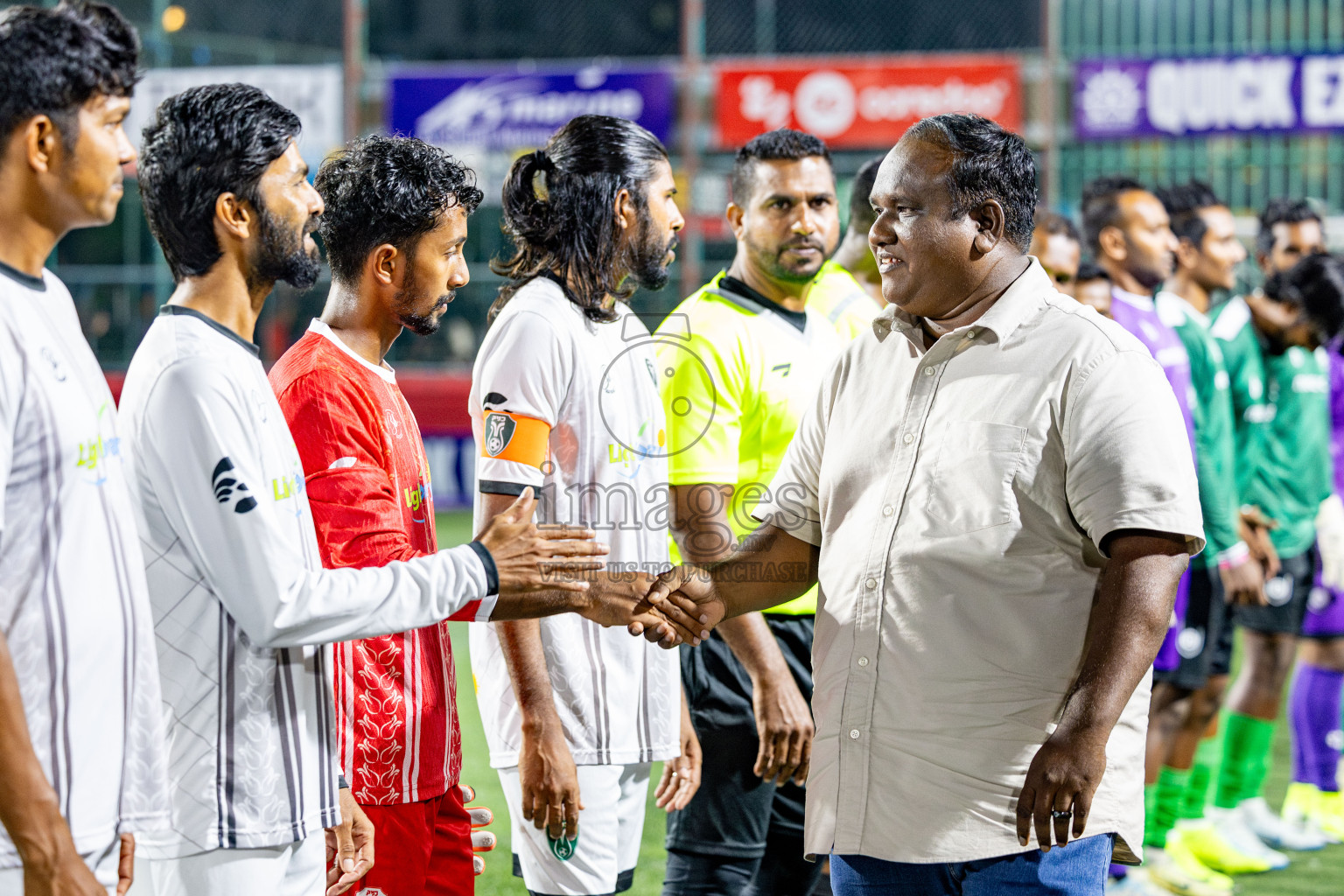 R. Dhuvaafaru VS N. Miladhoo in zone round on Day 32 of Golden Futsal Challenge 2025 was held on Wednesday , 5th February 2025, in Hulhumale', Maldives. 
Photos: Hassan Simah / images.mv