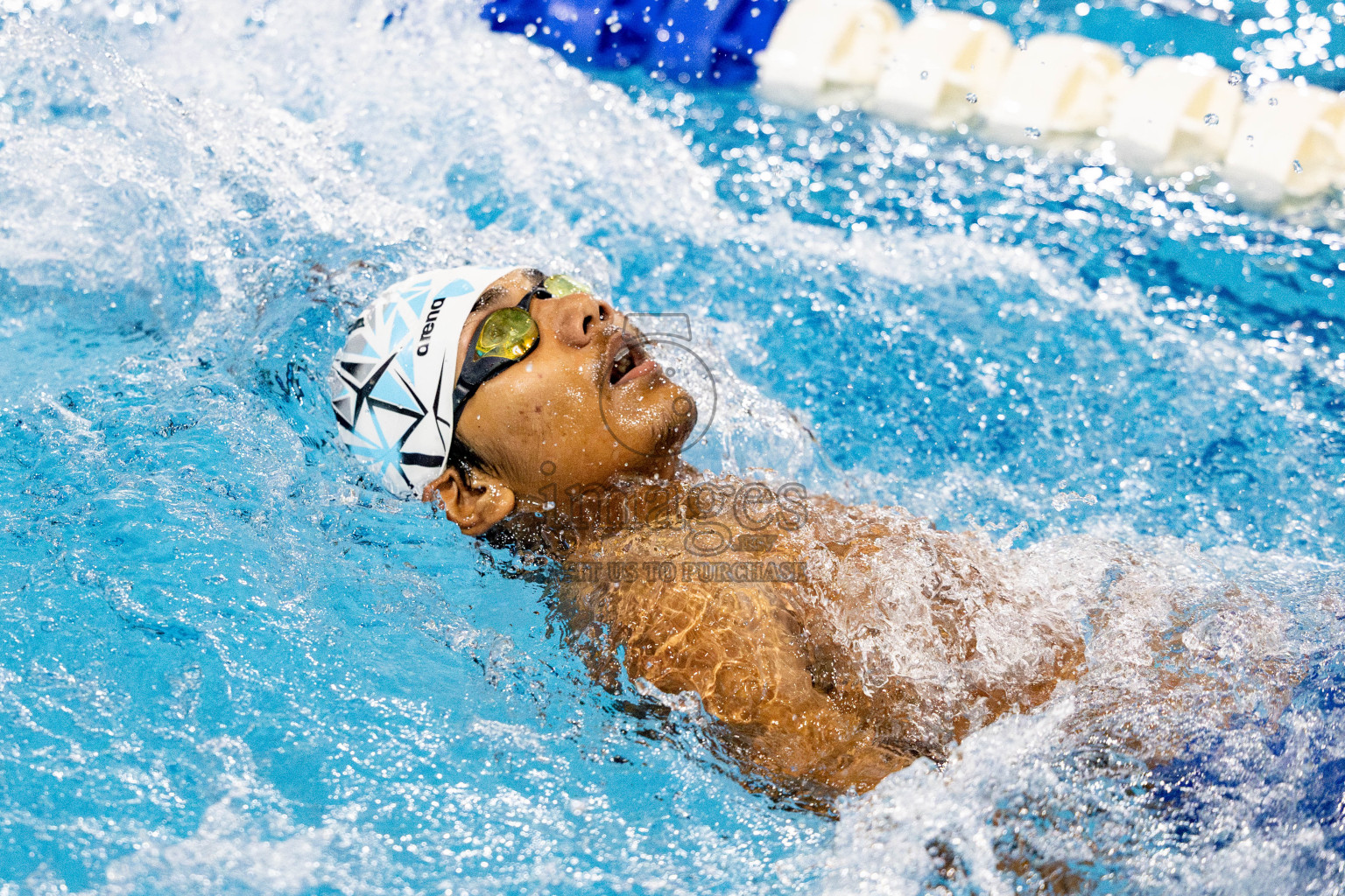 Day 5 of National Swimming Competition 2024 held in Hulhumale', Maldives on Tuesday, 17th December 2024. Photos: Hassan Simah / images.mv