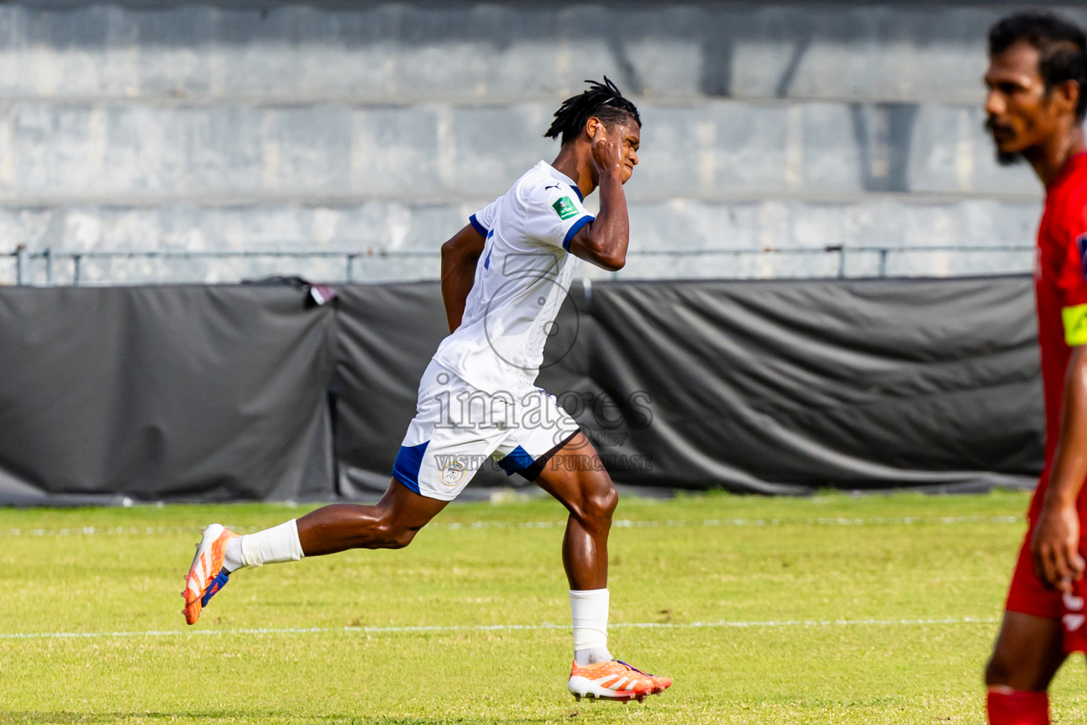 Maldives vs Philippines in AFC Asian Cup Qualifies held in National Football Stadium, Male', Maldives on Tuesday, 18th November 2025. Photos: Nausham Waheed / Images.mv