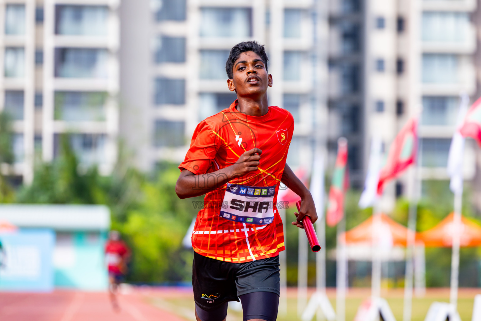 Day 5 of MWSC Interschool Athletics Championships 2024 held in Hulhumale Running Track, Hulhumale, Maldives on Wednesday, 13th November 2024. Photos by: Nausham Waheed / Images.mv