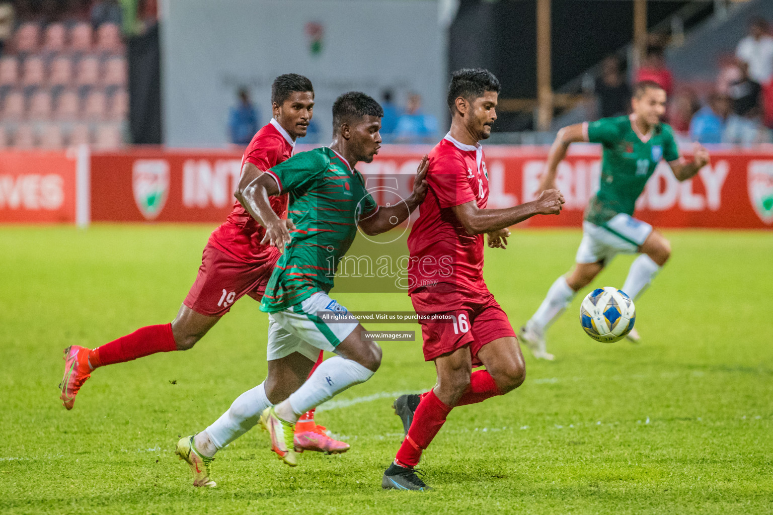 Maldives vs Bangladesh Friendly Match 24 Mar 2022 at Galolhu Rasmee Stadium Malé photos by Nausham Waheed