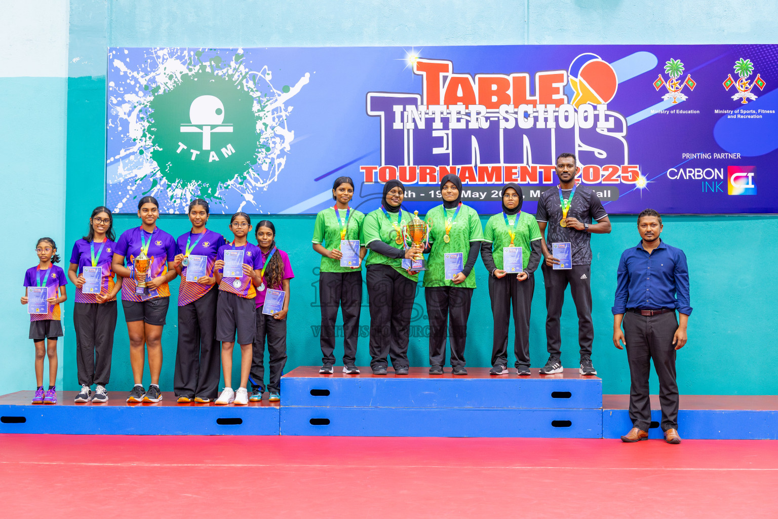 Day 8 of Interschool Table Tennis Tournament 2025 held at Male' TT Hall, Male', Maldives on Thursday, 22nd May 2025.
Photos by: Ismail Thoriq / images.mv