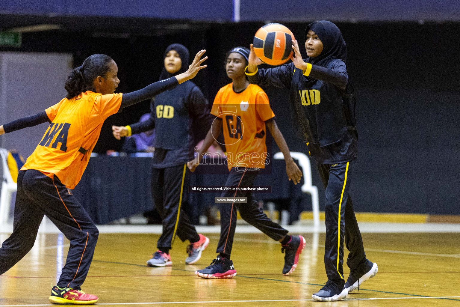 Day6 of 24th Interschool Netball Tournament 2023 was held in Social Center, Male', Maldives on 1st November 2023. Photos: Nausham Waheed / images.mv