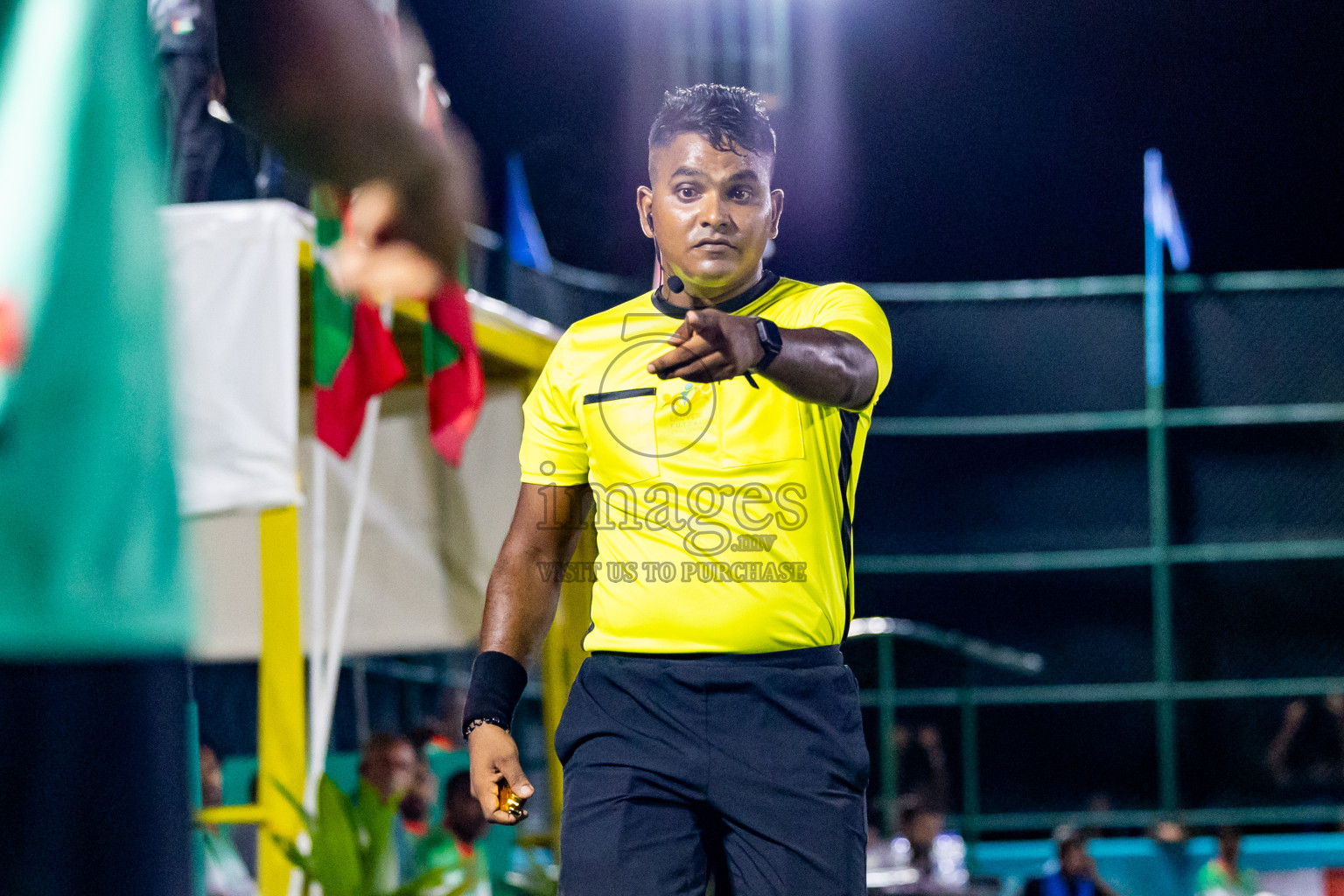 Much Black vs Naalaafushi YC in Day 1 of Laamehi Dhiggaru Ekuveri Futsal Challenge 2024 was held on Friday, 26th July 2024, at Dhiggaru Futsal Ground, Dhiggaru, Maldives Photos: Nausham Waheed / images.mv