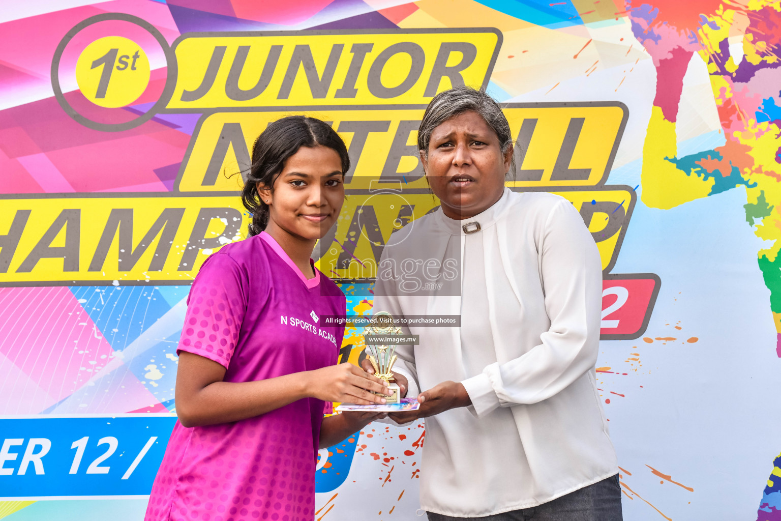 Final of Junior Netball Championship 2022 held in Male', Maldives on 19th March 2022. Photos by Nausham Waheed