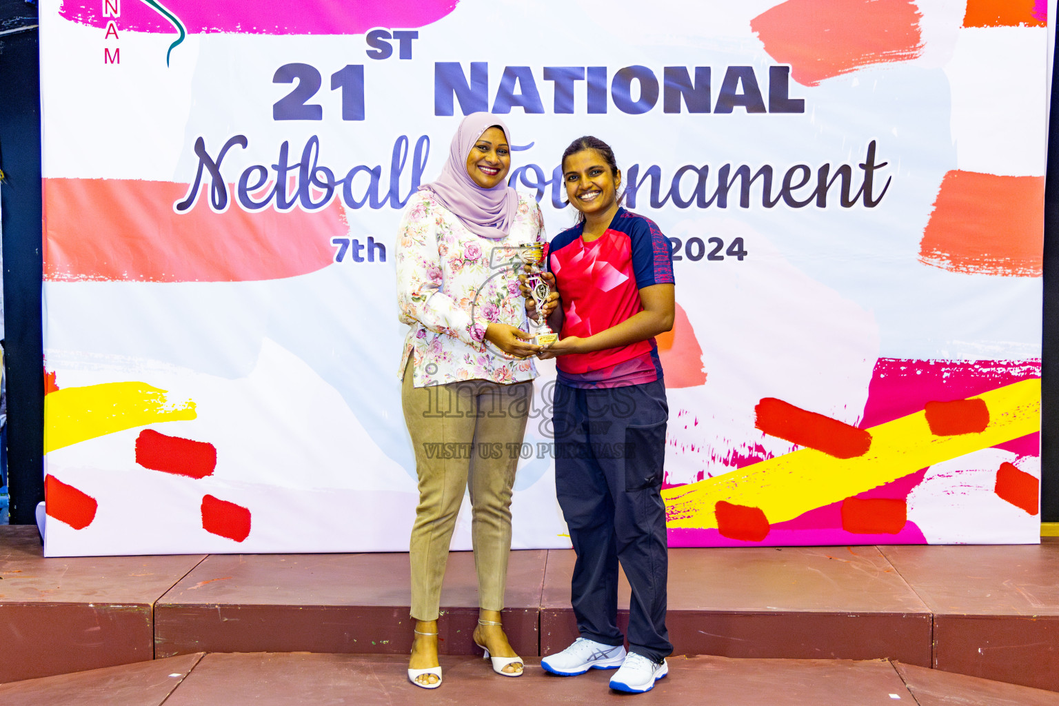 Club Matrix vs Club Green Streets in Final of 21st National Netball Tournament was held in Social Canter at Male', Maldives on Wednesday, 22nd May 2024. Photos: Nausham Waheed / images.mv