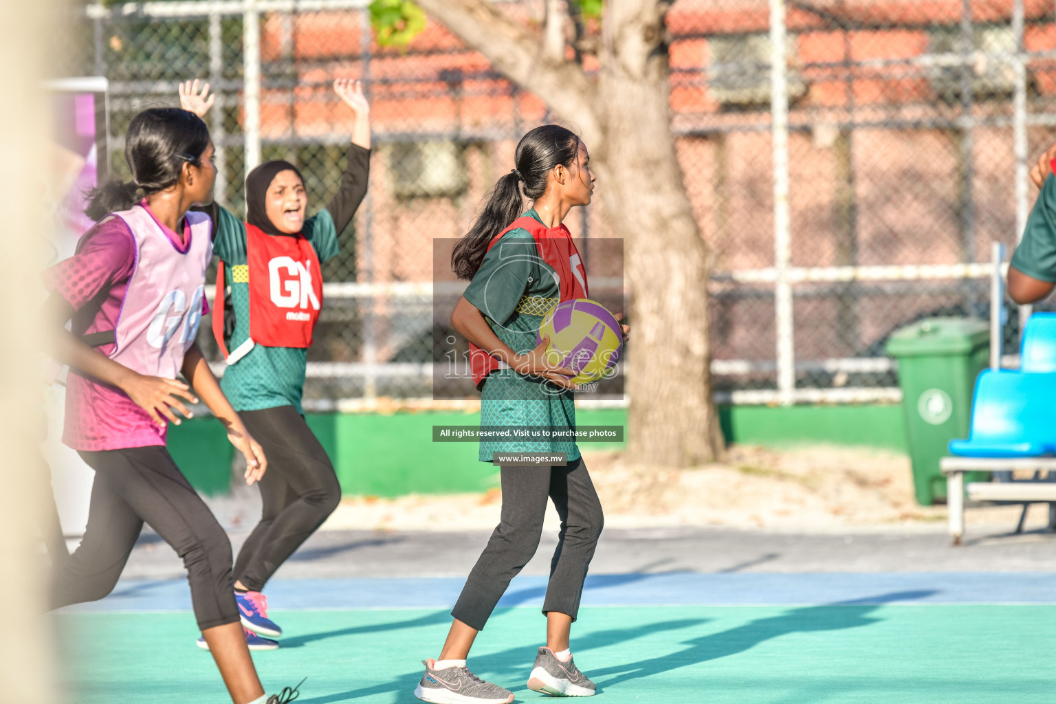 Day 5 of Junior Netball Championship 2022 on 9th March 2022 held in Male', Maldives. Photos by Nausham Waheed