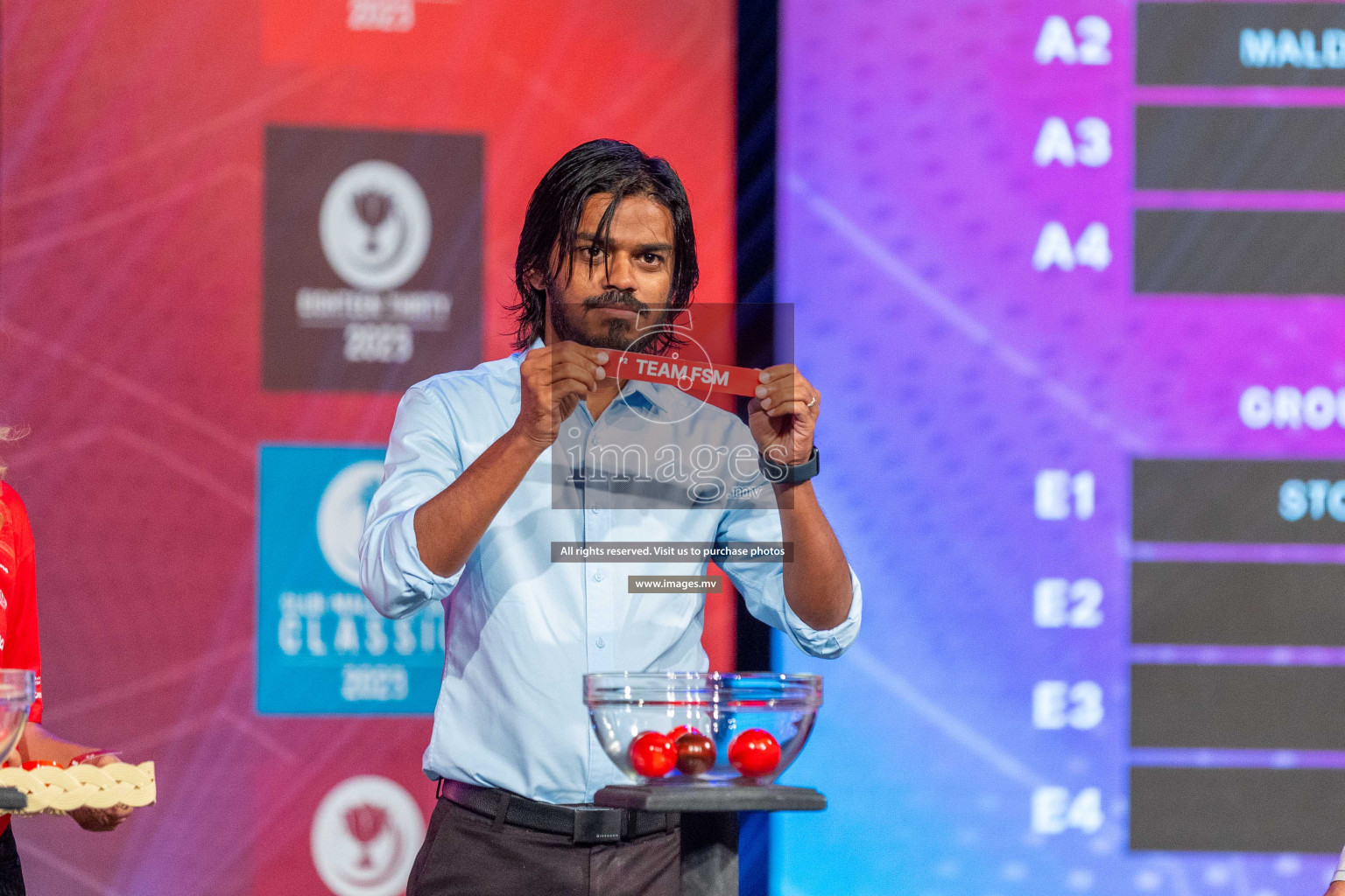 Draw ceremony of Club Maldives 2023 was held on Thursday, 6th July 2023 at PSM Studio in Male', Maldives.  Photos: Ismail Thoriq / images.mv