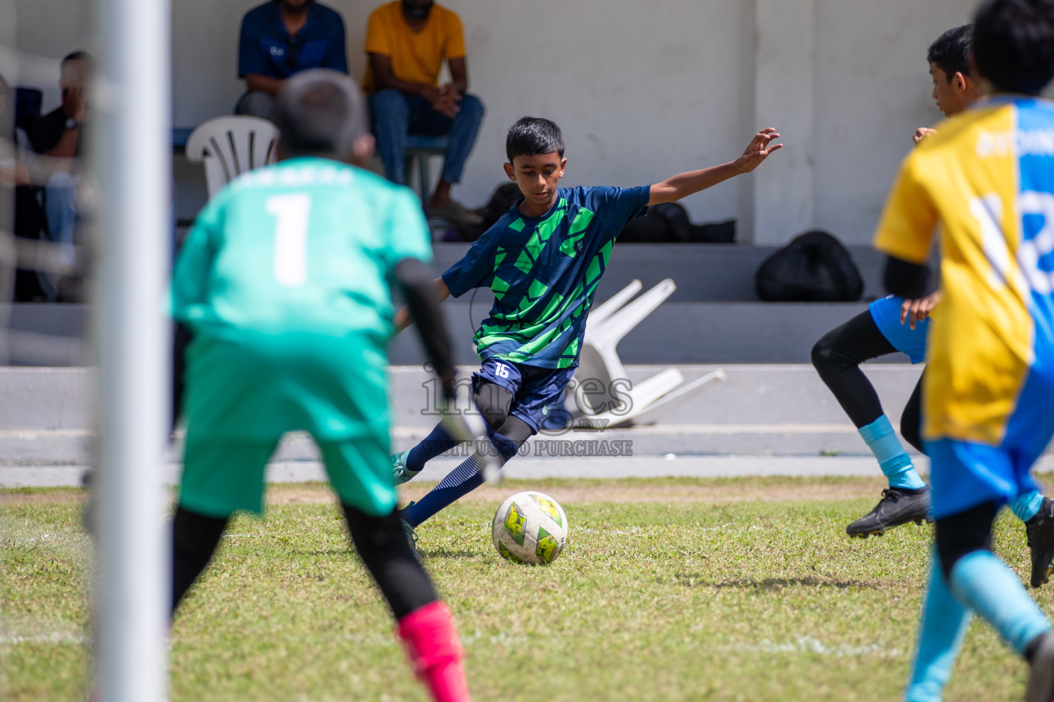 Day 3 of MILO Academy Championship 2024 - U12 was held at Henveiru Grounds in Male', Maldives on Saturday, 6th July 2024. Photos: Mohamed Mahfooz Moosa / images.mv