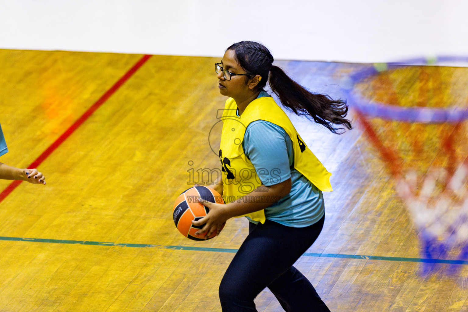 MV Netters vs Kulhudhuhfushi Youth & Recreation Club in Day 5 of 21st National Netball Tournament was held in Social Canter at Male', Maldives on Monday, 20th May 2024. Photos: Nausham Waheed / images.mv