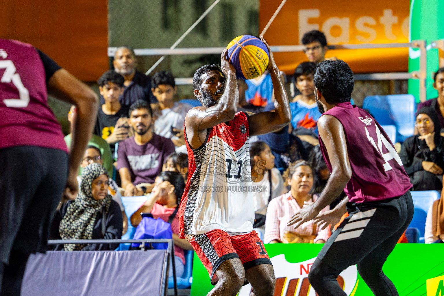 Day 7 of MILO Ramadan 3x3 Challenge 2024 was held in Ekuveni Outdoor Basketball Court at Male', Maldives on Monday, 18th March 2024.
Photos: Mohamed Mahfooz Moosa / images.mv