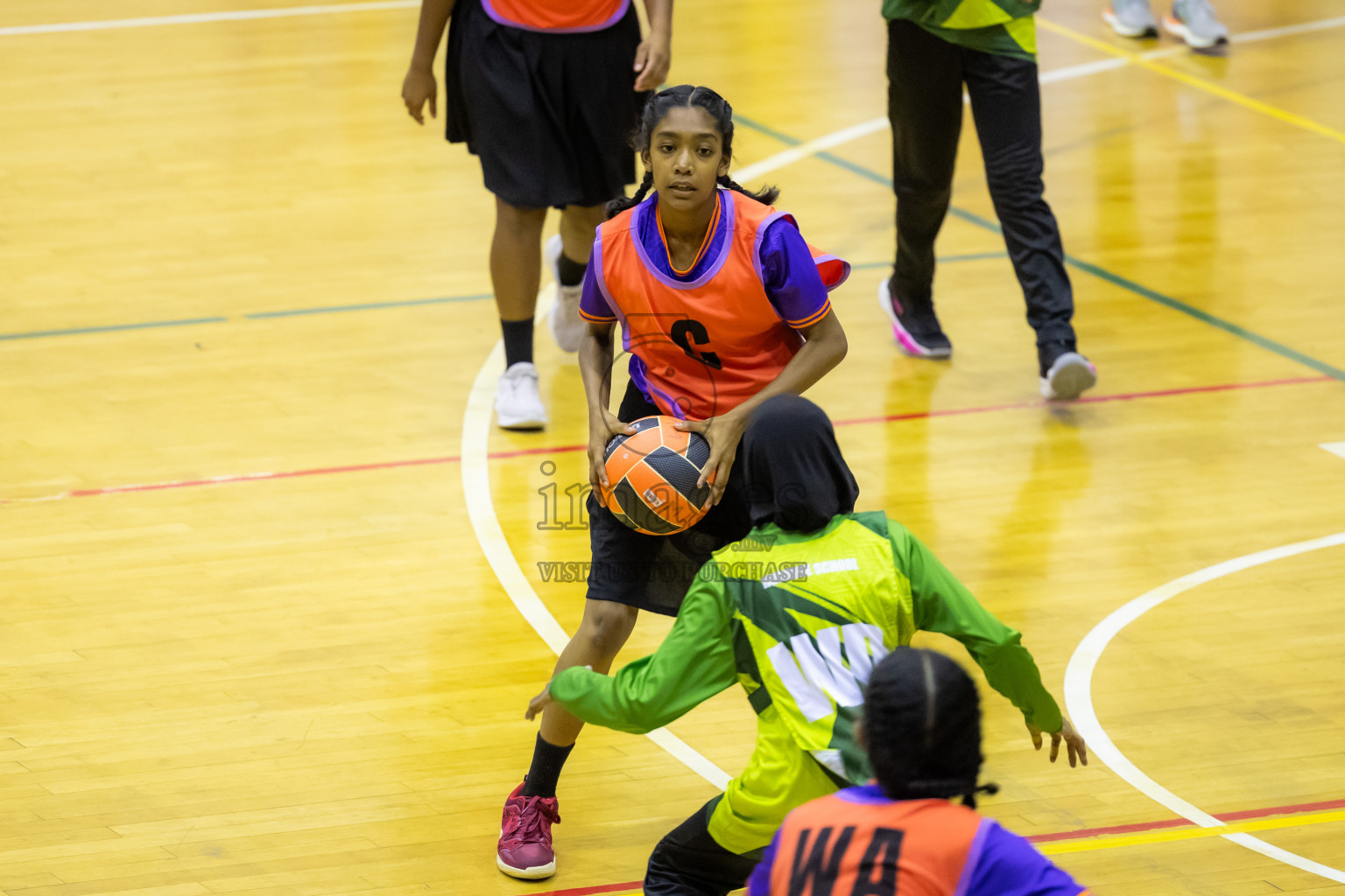 Day 14 of 25th Inter-School Netball Tournament was held in Social Center at Male', Maldives on Sunday, 25th August 2024. Photos: Hasni / images.mv