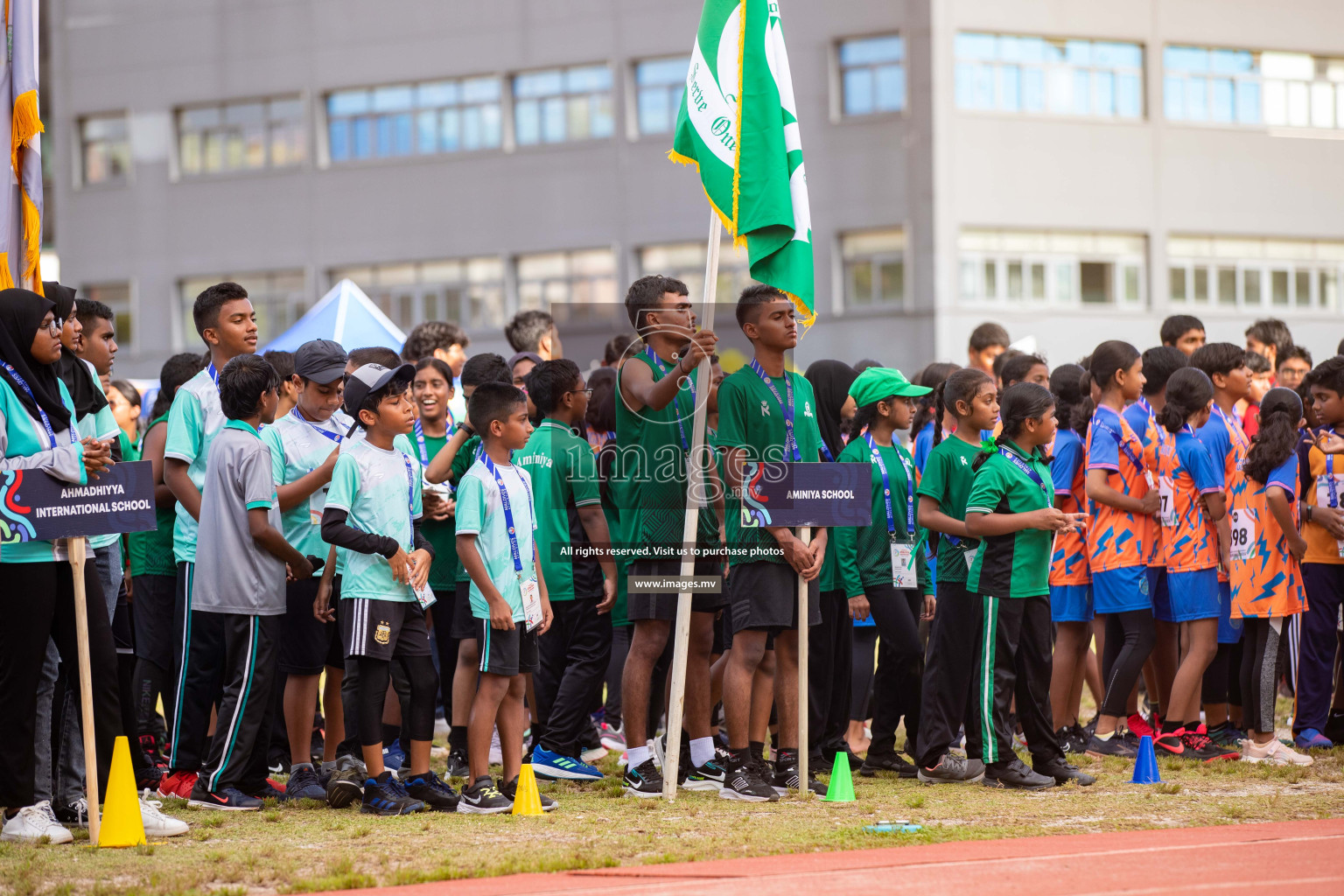 Day one of Inter School Athletics Championship 2023 was held at Hulhumale' Running Track at Hulhumale', Maldives on Saturday, 14th May 2023. Photos: Nausham Waheed / images.mv