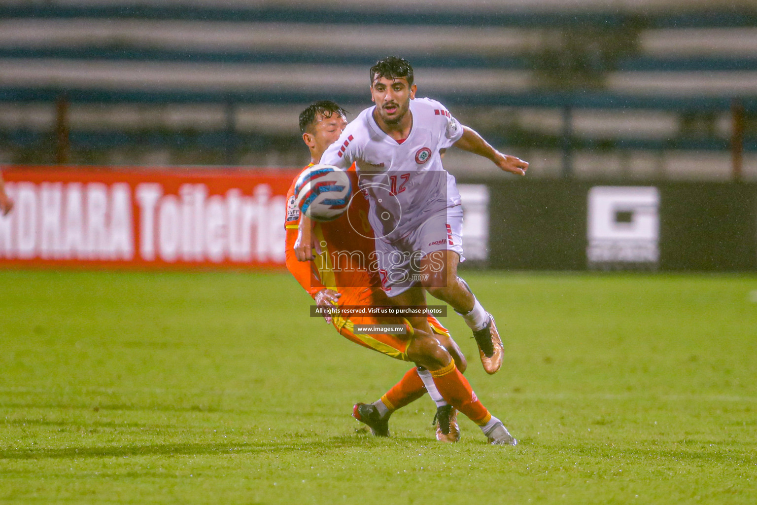 Bhutan vs Lebanon in SAFF Championship 2023 held in Sree Kanteerava Stadium, Bengaluru, India, on Sunday, 25th June 2023. Photos: Nausham Waheed, Hassan Simah / images.mv