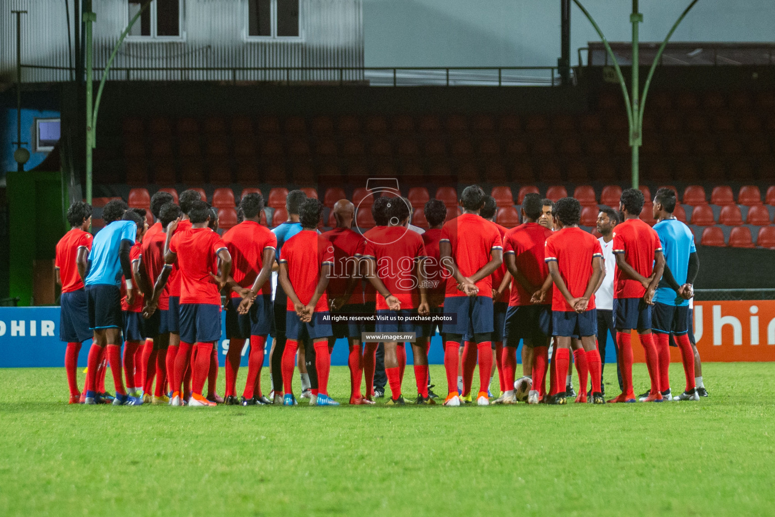 Maldives Practice Session for the FIfa World Cup Qatar 2022 & AFC Asian Cup China 2023 Qualifier match against China on 8th September 2019 in National Football Stadium, Male', Maldives. (Photos: Shuadh Abdul Sattar/images.mv)