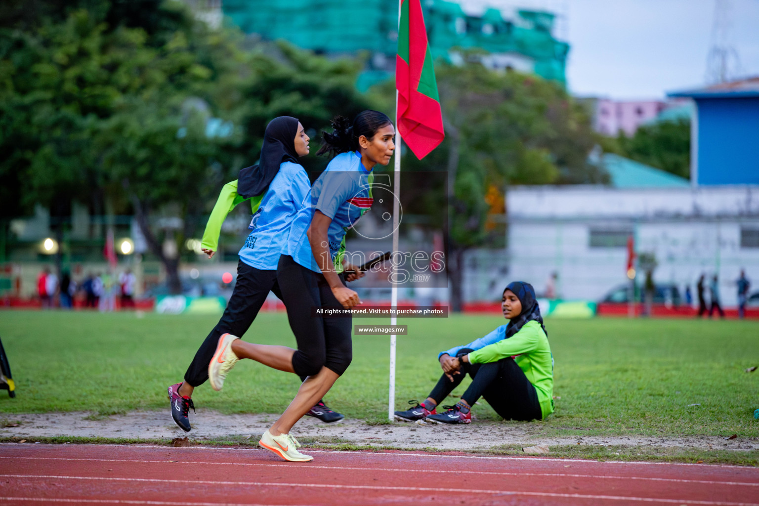 Day 2 of National Athletics Championship 2023 was held in Ekuveni Track at Male', Maldives on Friday, 24th November 2023. Photos: Hassan Simah / images.mv