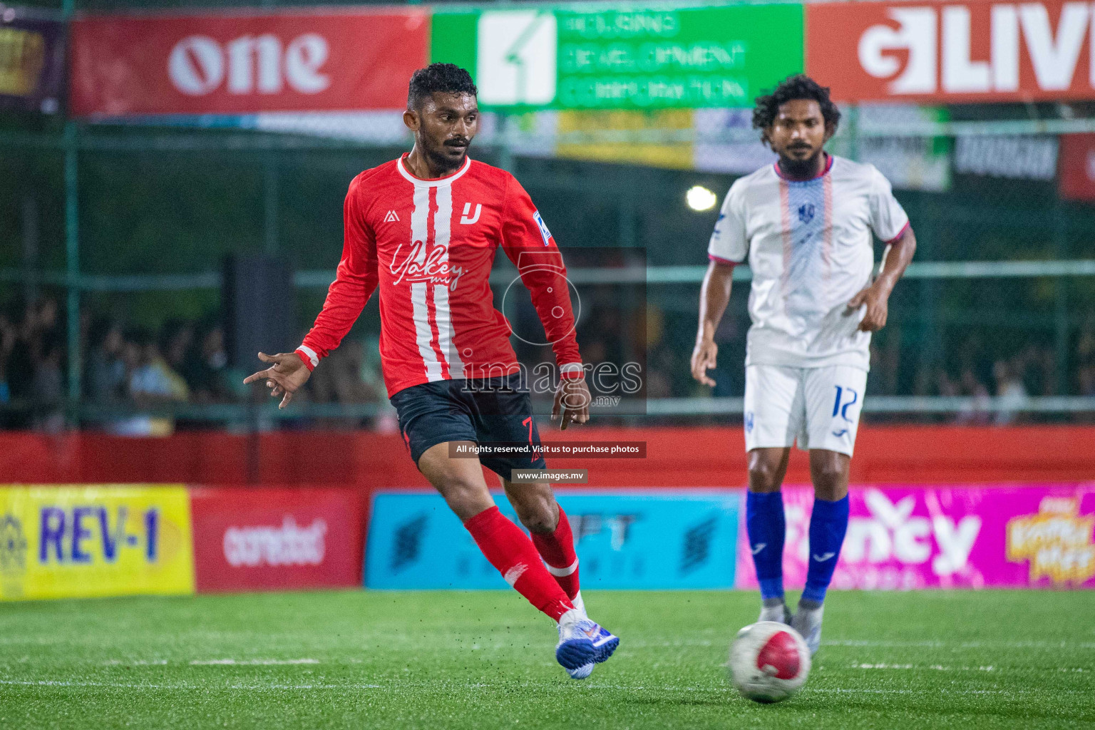 GA. Kanduhulhudhoo vs GA. Nilandhoo in Day 7 of Golden Futsal Challenge 2023 on 11 February 2023 in Hulhumale, Male, Maldives