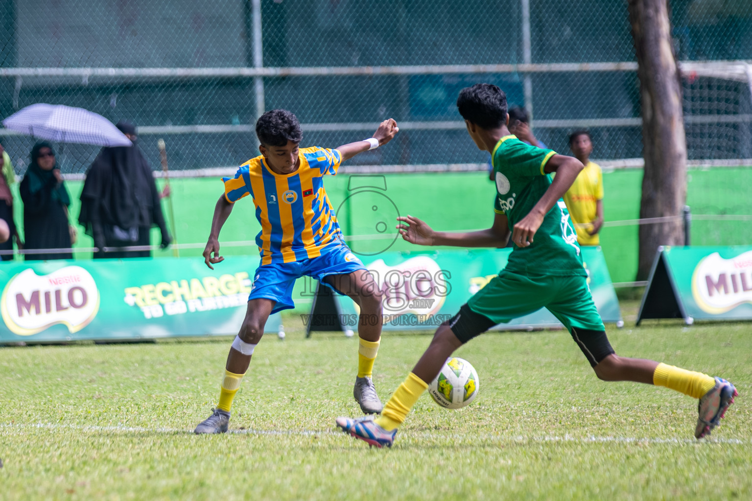 Day 3 of MILO Academy Championship 2025 (U14) was held on Saturday, 1st November 2025 at Henveiru Football Grounds, Male', Maldives . 

Photos: Hassan Simah / images.mv