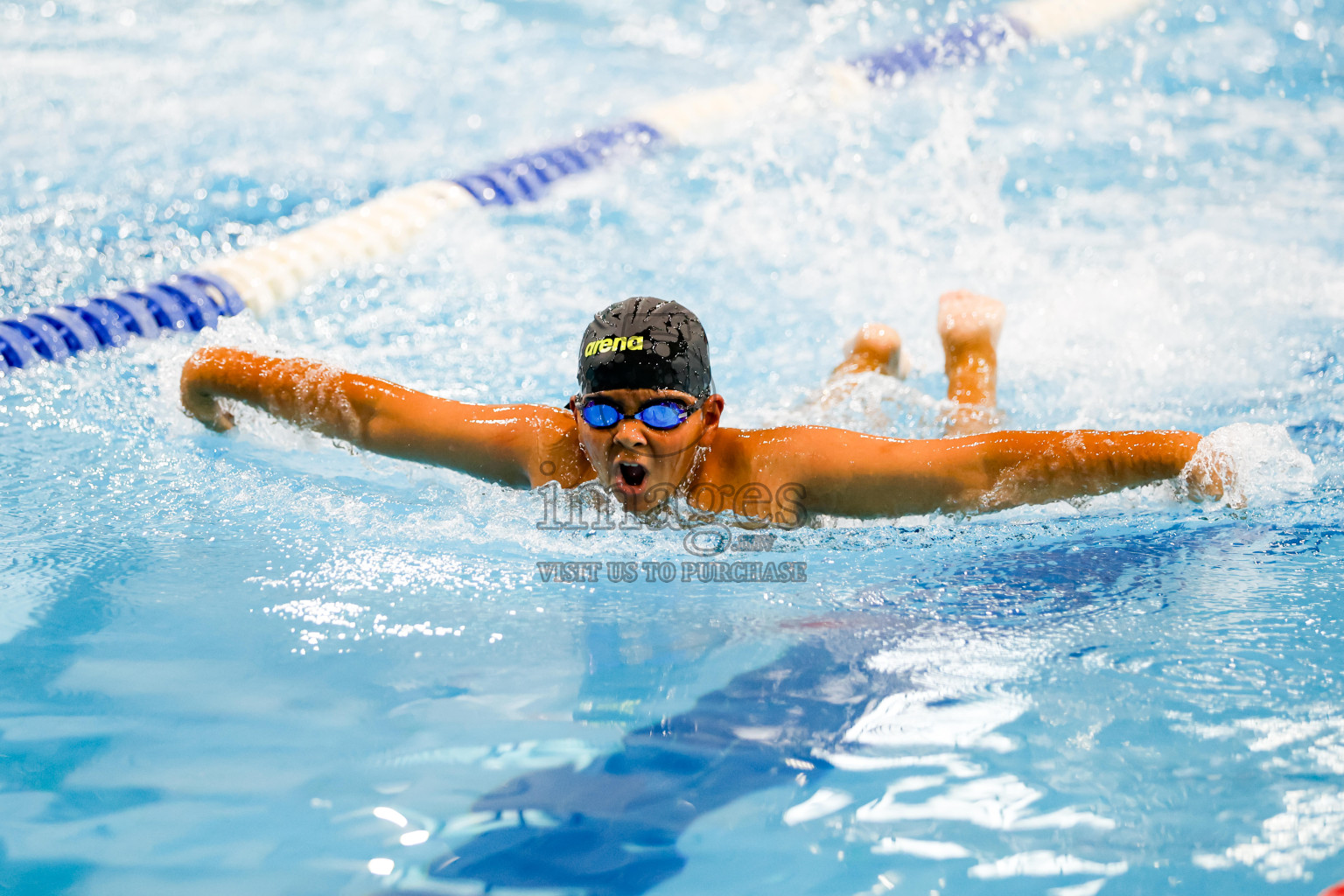 Day 1 of BML 6th National Kids Swimming Kids Festival 2025 held in Hulhumale', Maldives on Monday, 3rd November 2024. Photos: Hassan Simah / images.mv