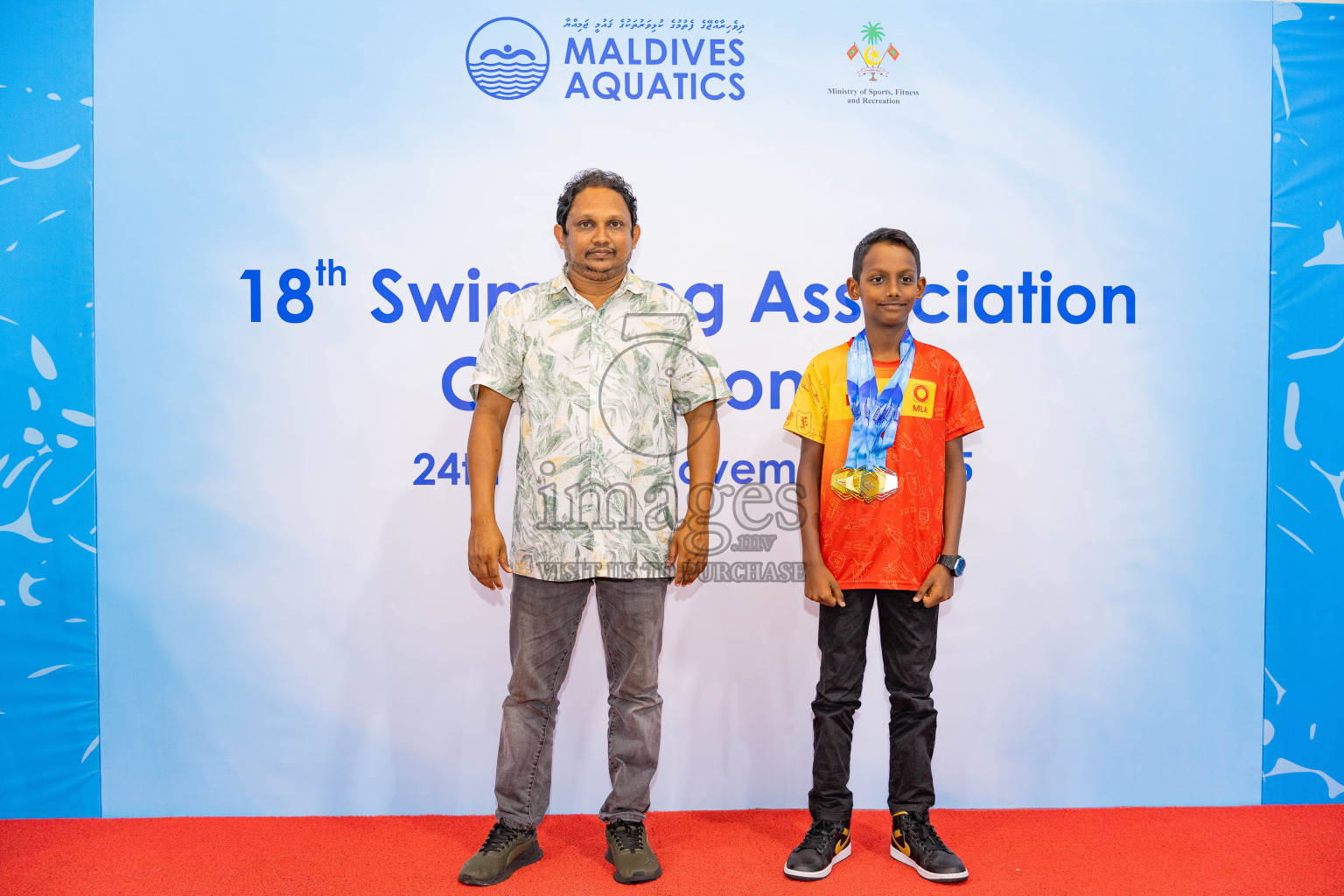 18th Swimming Association Championship 2025, Closing Ceremony was held on Saturday, 29th November 2025 at Swimming Track Hulhumale', Maldives. Photos: Areef Adam / images.mv