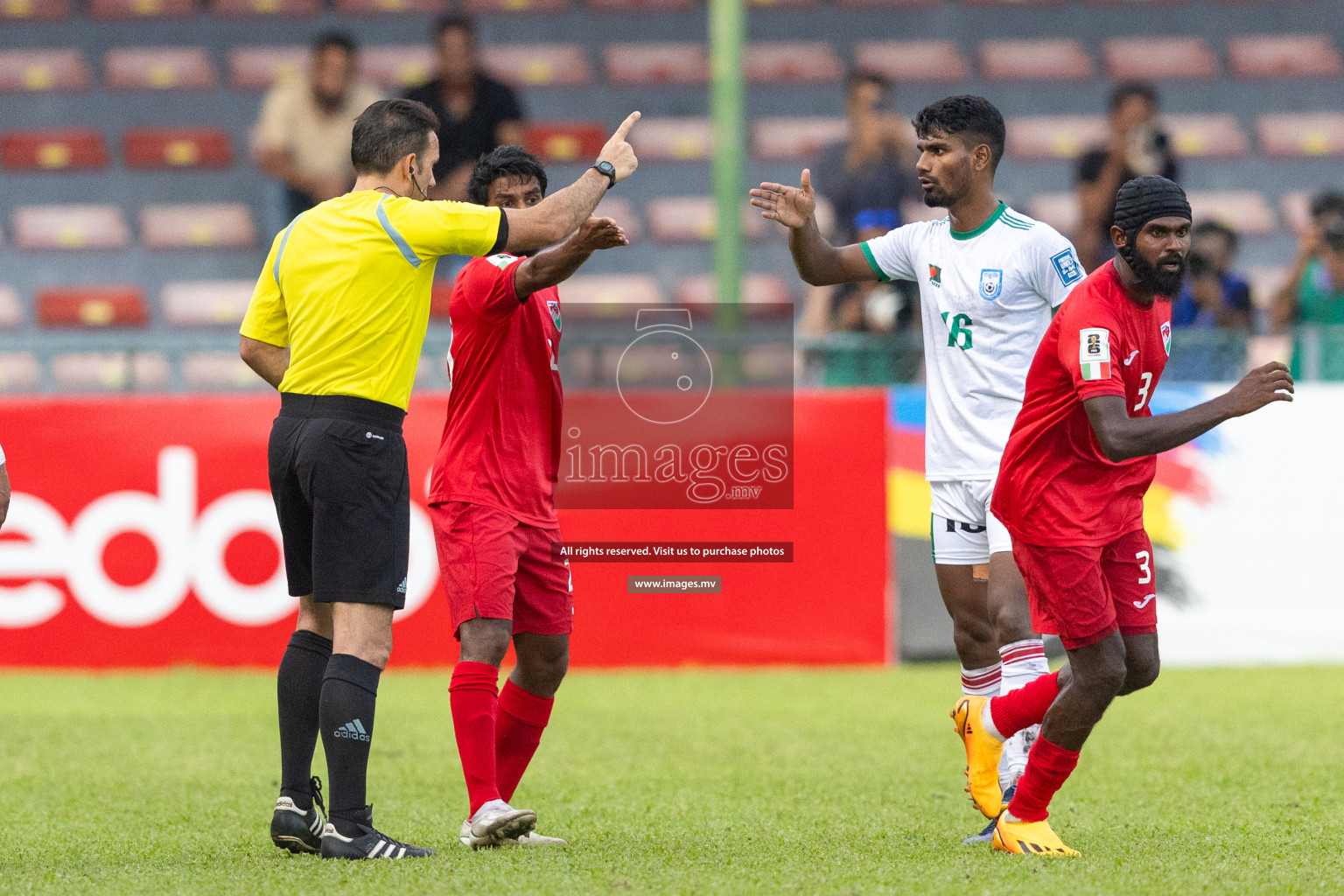 FIFA World Cup 2026 Qualifiers Round 1 home match vs Bangladesh held in the National Stadium, Male, Maldives, on Thursday 12th October 2023. Photos: Nausham Waheed / Images.mv