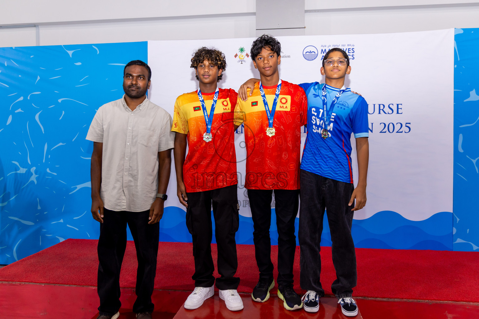 Closing Ceremony of 1st National Short Course Swimming Competition held in Hulhumale', Maldives on Thursday, 19th June 2025. Photos: Nausham Waheed / images.mv