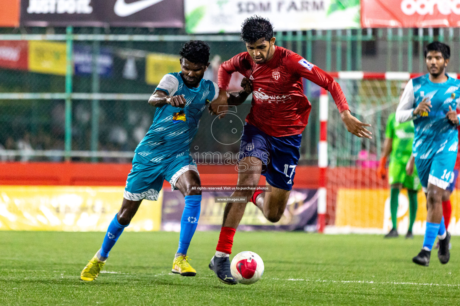 HA. Dhidhdhoo vs HA. Muraidhoo in Day 6 of Golden Futsal Challenge 2023 on 10 February 2023 in Hulhumale, Male, Maldives