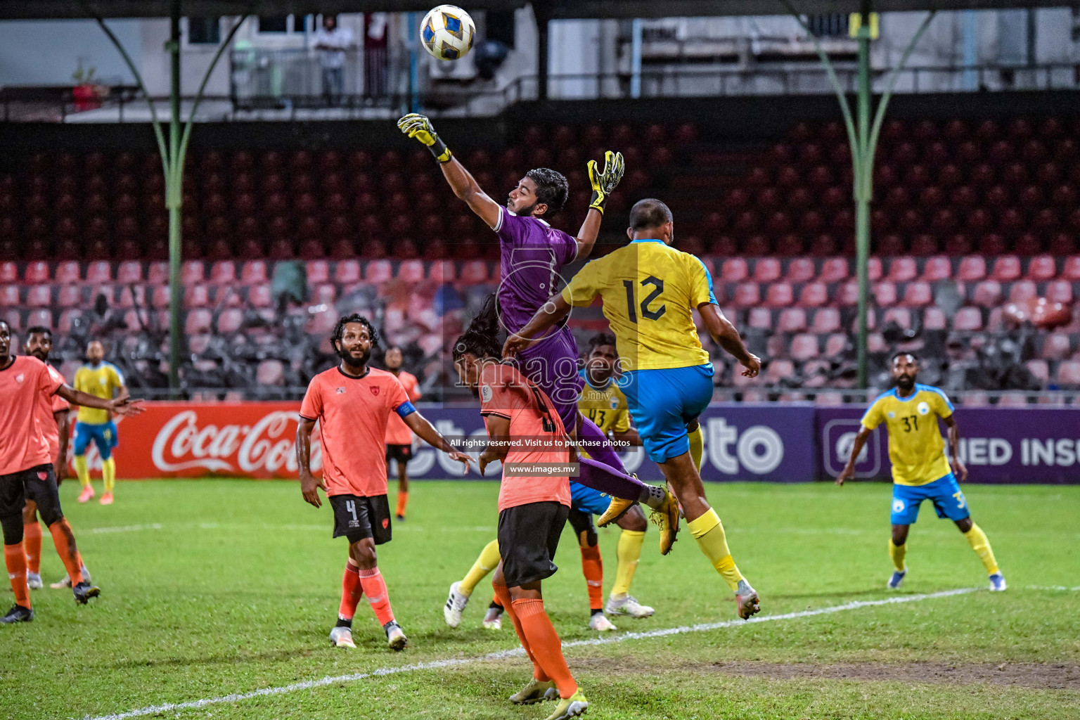 Club Eagles vs Club Valencia in the 2nd Division 2022 on 26th July 2022, held in National Football Stadium, Male', Maldives Photos: Nausham Waheed / Images.mv