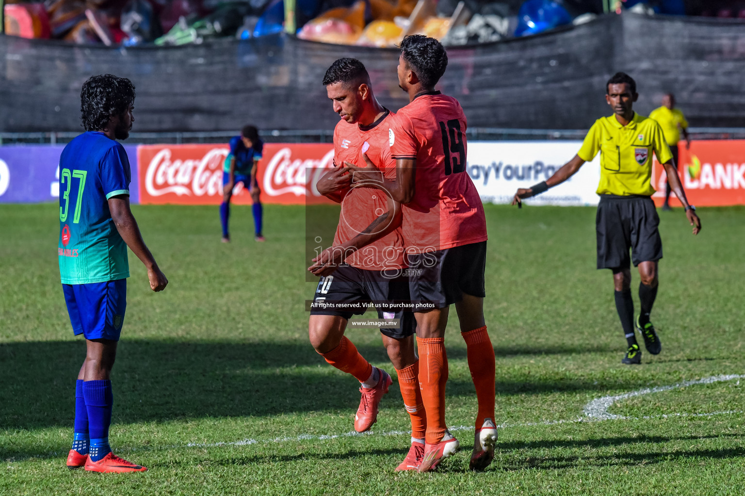 Club Eagles vs Super United sports in the FA Cup 2022 on 15th Aug 2022, held in National Football Stadium, Male', Maldives Photos: Nausham Waheed / Images.mv