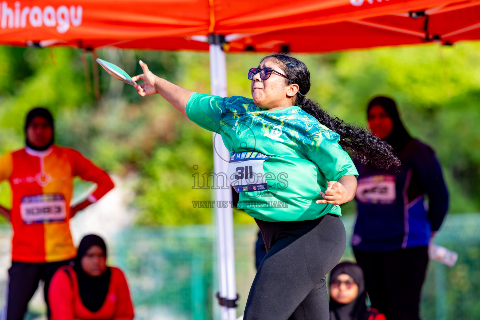 Day 6 of MWSC Interschool Athletics Championships 2024 held in Hulhumale Running Track, Hulhumale, Maldives on Thursday, 14th November 2024. Photos by: Nausham Waheed / Images.mv