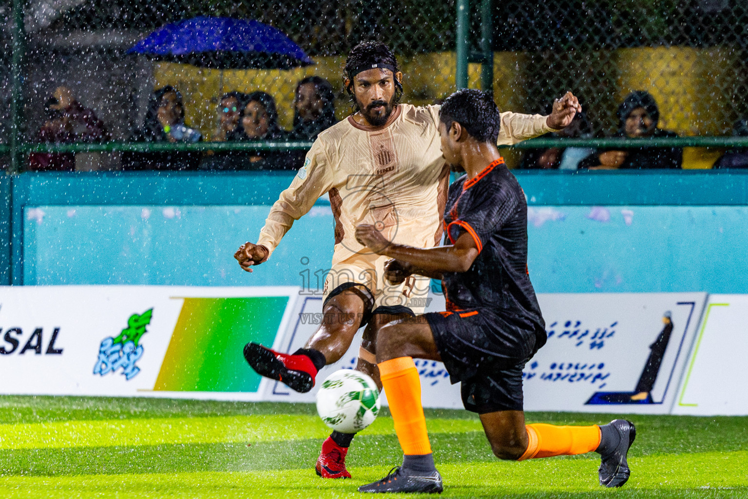 The Dee Ess Kay vs Dee Cee Jay Sc in Day 3 of Laamehi Dhiggaru Ekuveri Futsal Challenge 2025 was held on Saturday, 26th July 2025, at Dhiggaru Futsal Ground, Dhiggaru, Maldives Photos: Nausham Waheed / images.mv