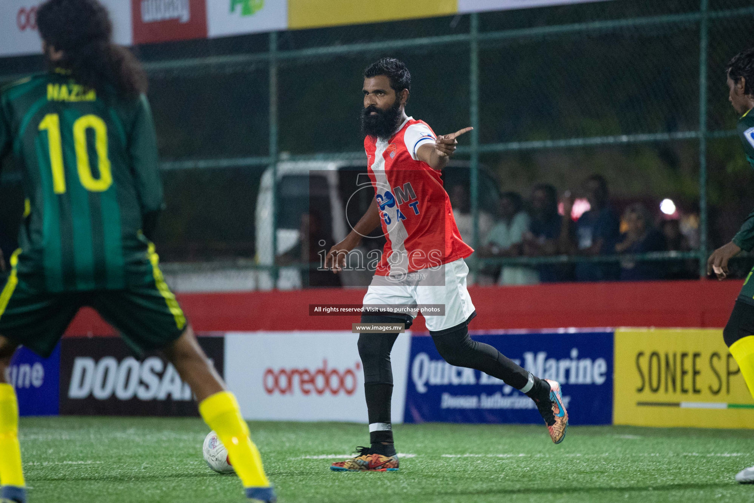 HDh. Vaikaradhoo vs Hdh. Nellaidhoo in Day 3 of Golden Futsal Challenge 2023 on 07 February 2023 in Hulhumale, Male, Maldives