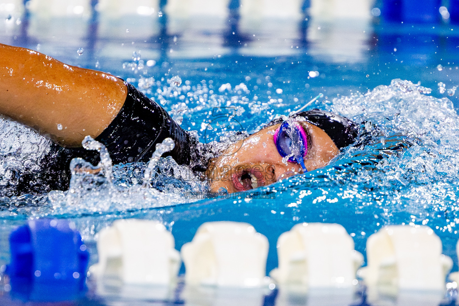 Day 3 of National Swimming Competition 2024 held in Hulhumale', Maldives on Sunday, 15th December 2024. Photos: Nausham Waheed/ images.mv