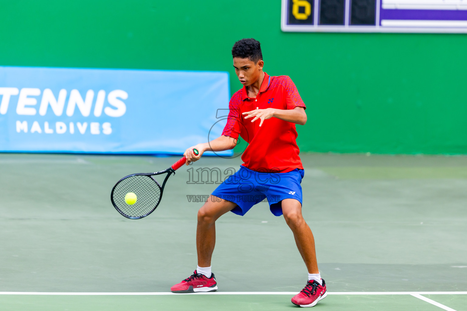 Day 7 of ATF Maldives Junior Open Tennis was held in Male' Tennis Court, Male', Maldives on Wednesday, 18th December 2024. Photos: Nausham Waheed/ images.mv