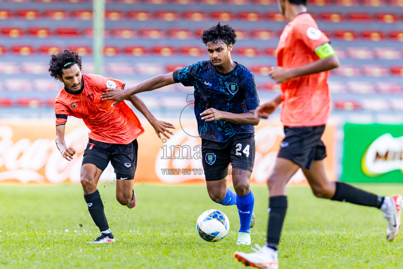 Super United Sports vs Club Eagles in Day 7 of Under 19 Youth Championship 2024 was held at National Stadium in Male', Maldives on Monday, 27th June 2024. Photos: Nausham Waheed / images.mv