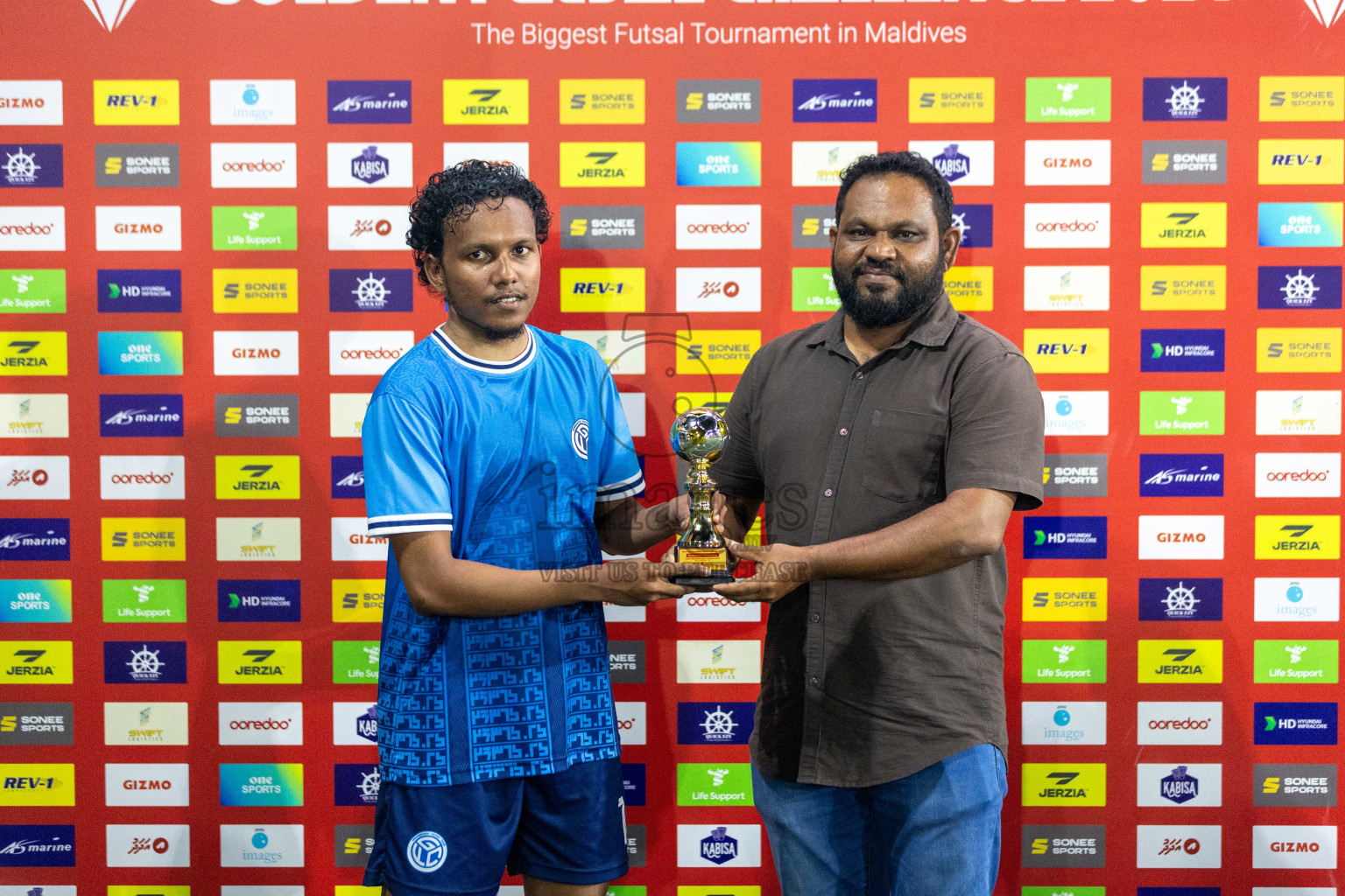 GA Gemanafushi vs GA Maamendhoo in Day 19 of Golden Futsal Challenge 2024 was held on Friday, 2nd February 2024 in Hulhumale', Maldives Photos: Nausham Waheed / images.mv