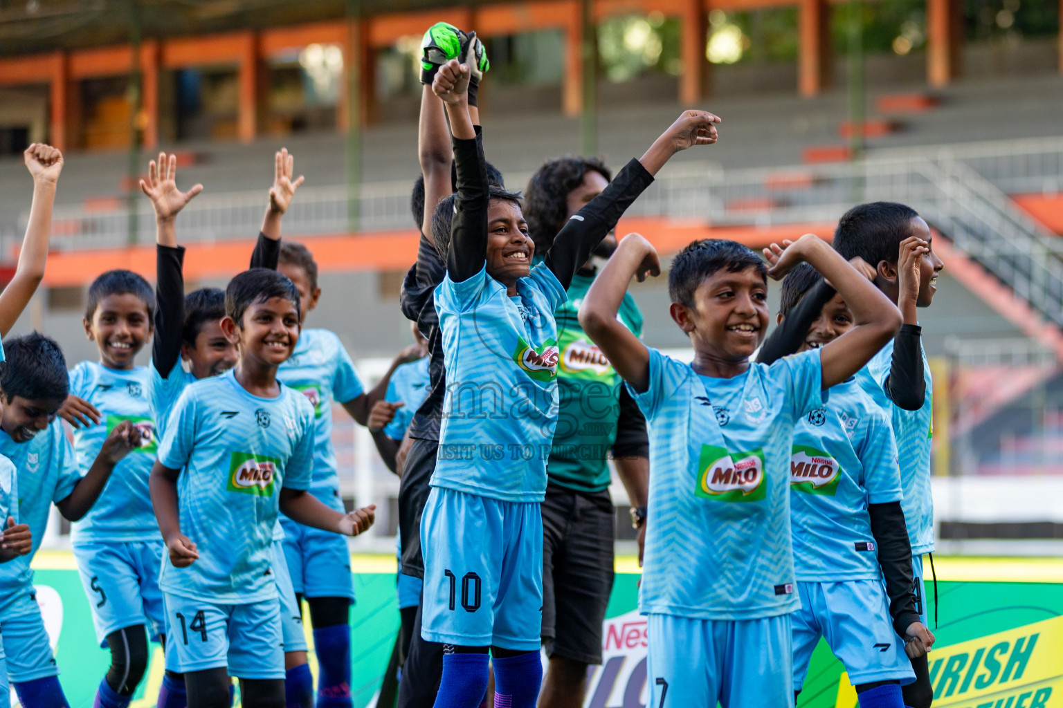 Day 2 of MILO Kids Football Fiesta was held at National Stadium in Male', Maldives on Saturday, 24th February 2024.