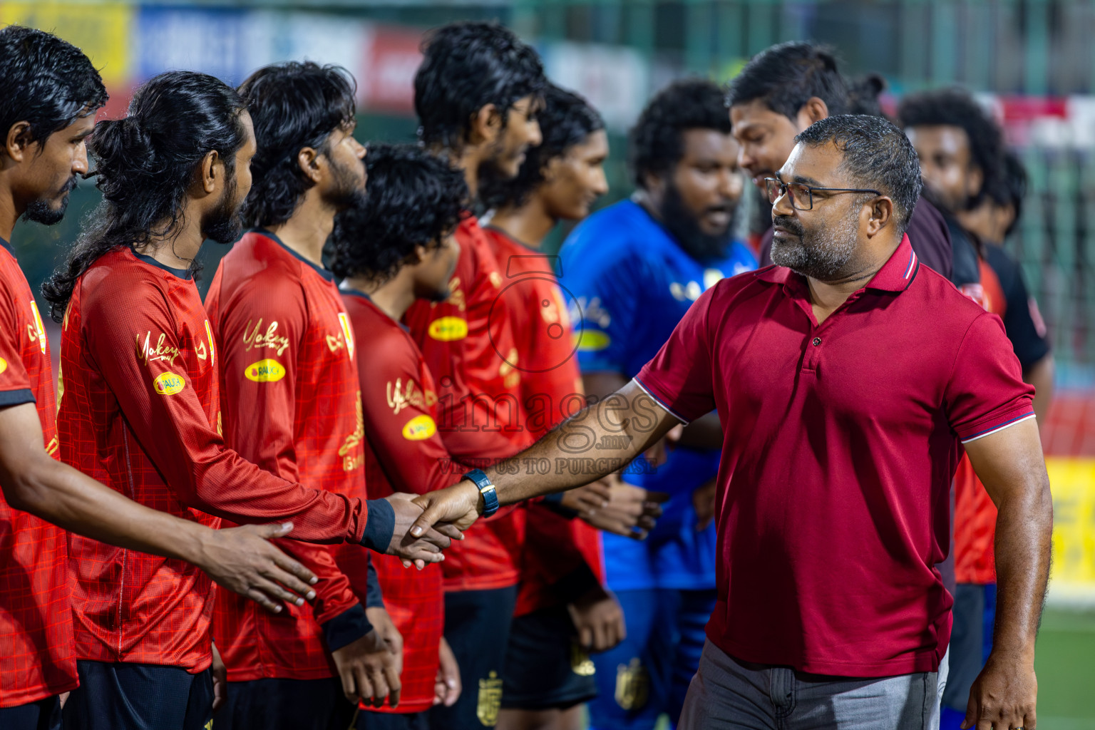 L. Isdhoo VS L. Gan on Day 33 of Golden Futsal Challenge 2024, held on Sunday, 18th February 2024, in Hulhumale', Maldives Photos: Hassan Simah / images.mv