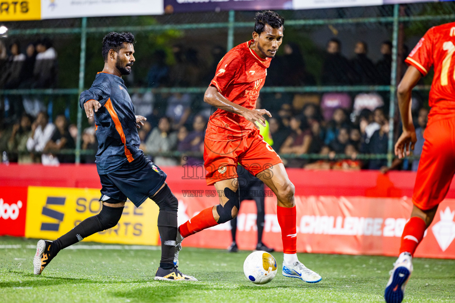 GA Dhevvadhoo vs GA Maamendhoo in Day 14 of Golden Futsal Challenge 2025 was held on Saturday, 18th January 2025, in Hulhumale', Maldives. Photos: Nausham Waheed / images.mv