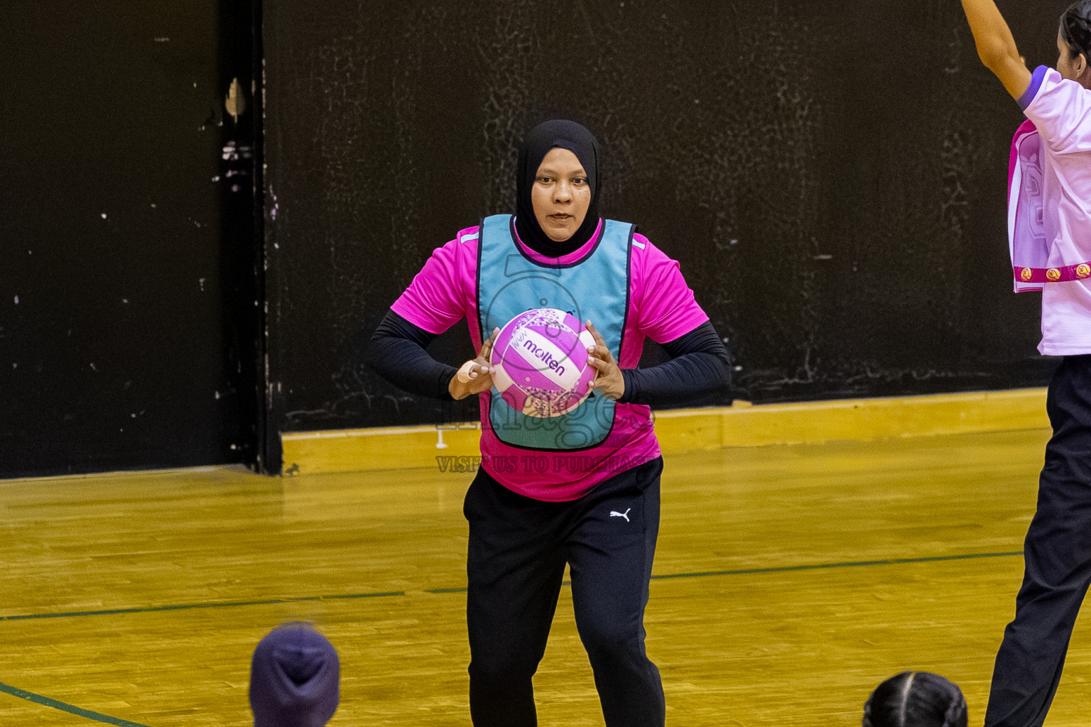 MV Netters vs N Sports A in Day 3 of 24th Milo Netball Association Championship held in Social Center at Male', Maldives on Wednesday, 3rd September 2025. Photos: Mohamed MahfoozMoosa / images.mv