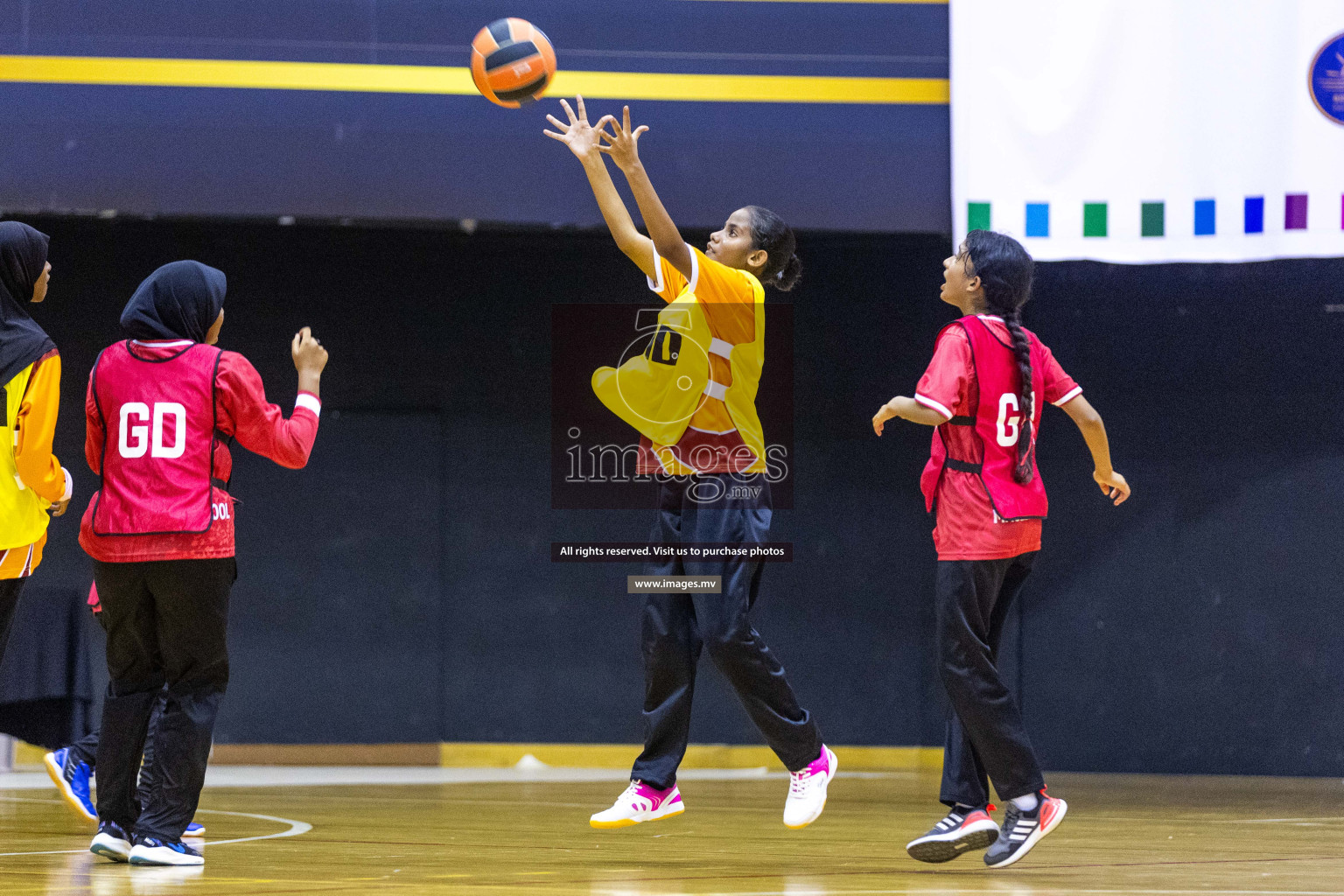 Day6 of 24th Interschool Netball Tournament 2023 was held in Social Center, Male', Maldives on 1st November 2023. Photos: Nausham Waheed / images.mv