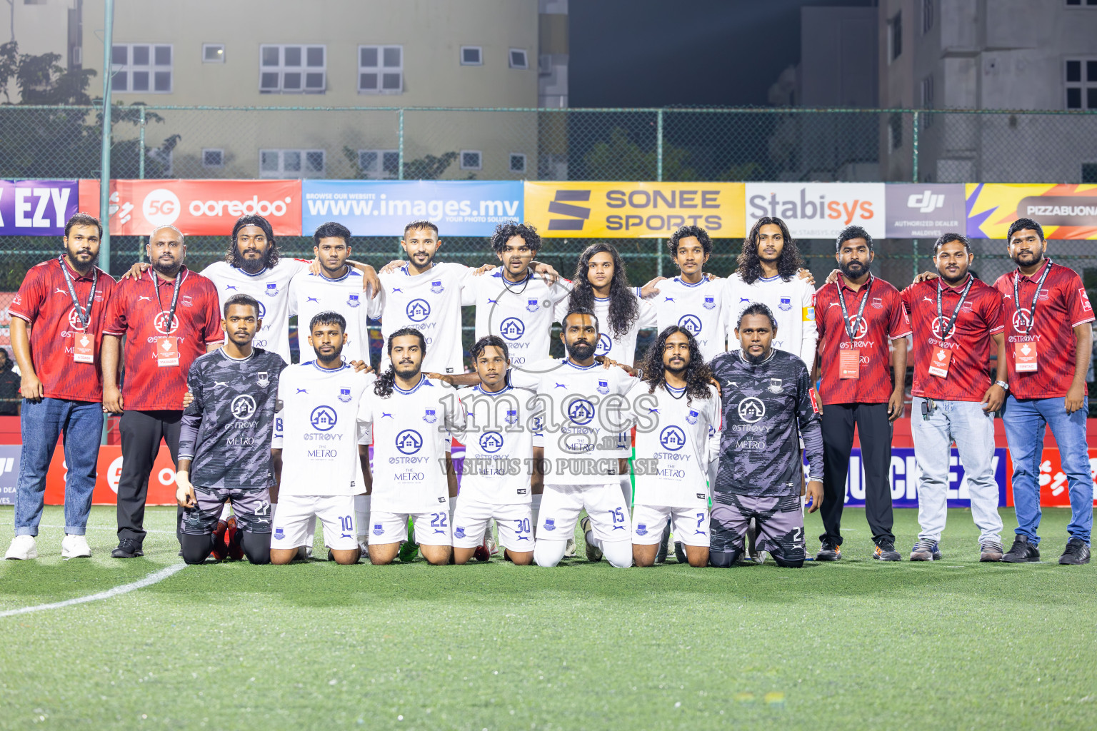 GA Dhaandhoo vs GA Gemanafushi in Day 14 of Golden Futsal Challenge 2025 was held on Saturday, 18th January 2025, in Hulhumale', Maldives. Photos: Ismail Thoriq / images.mv