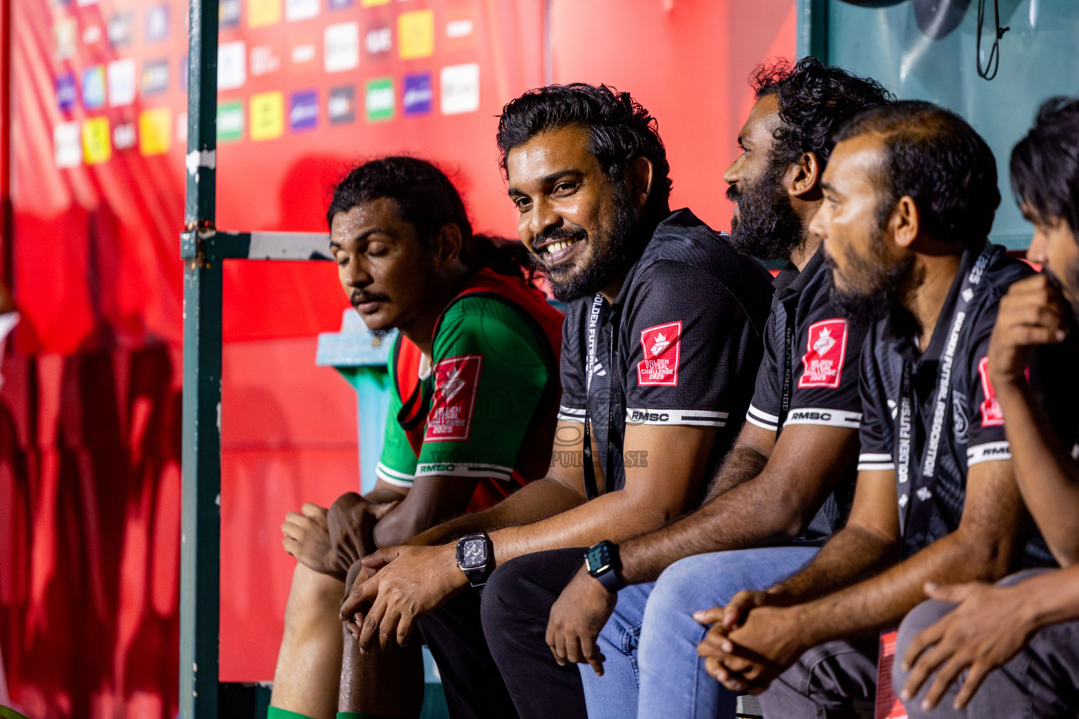 R Dhuvaafaru vs R Meedhoo in Day 14 of Golden Futsal Challenge 2025 was held on Saturday, 18th January 2025, in Hulhumale', Maldives. Photos: Nausham Waheed / images.mv