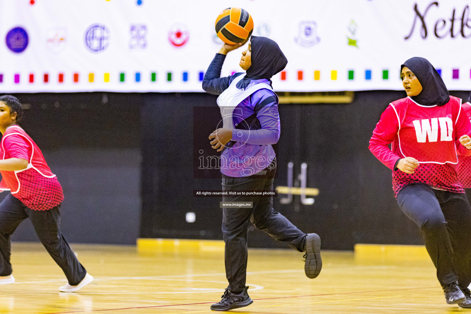 Day2 of 24th Interschool Netball Tournament 2023 was held in Social Center, Male', Maldives on 28th October 2023. Photos: Nausham Waheed / images.mv