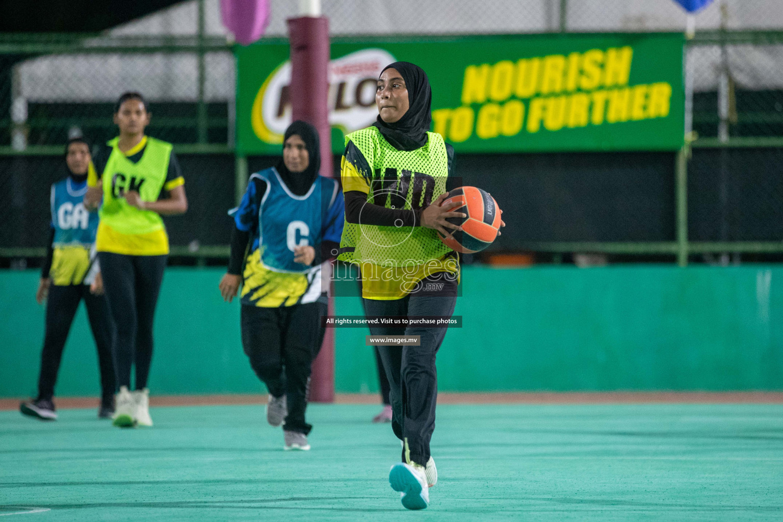 Day 7 of 20th Milo National Netball Tournament 2023, held in Synthetic Netball Court, Male', Maldives on 5th June 2023 Photos: Nausham Waheed/ Images.mv