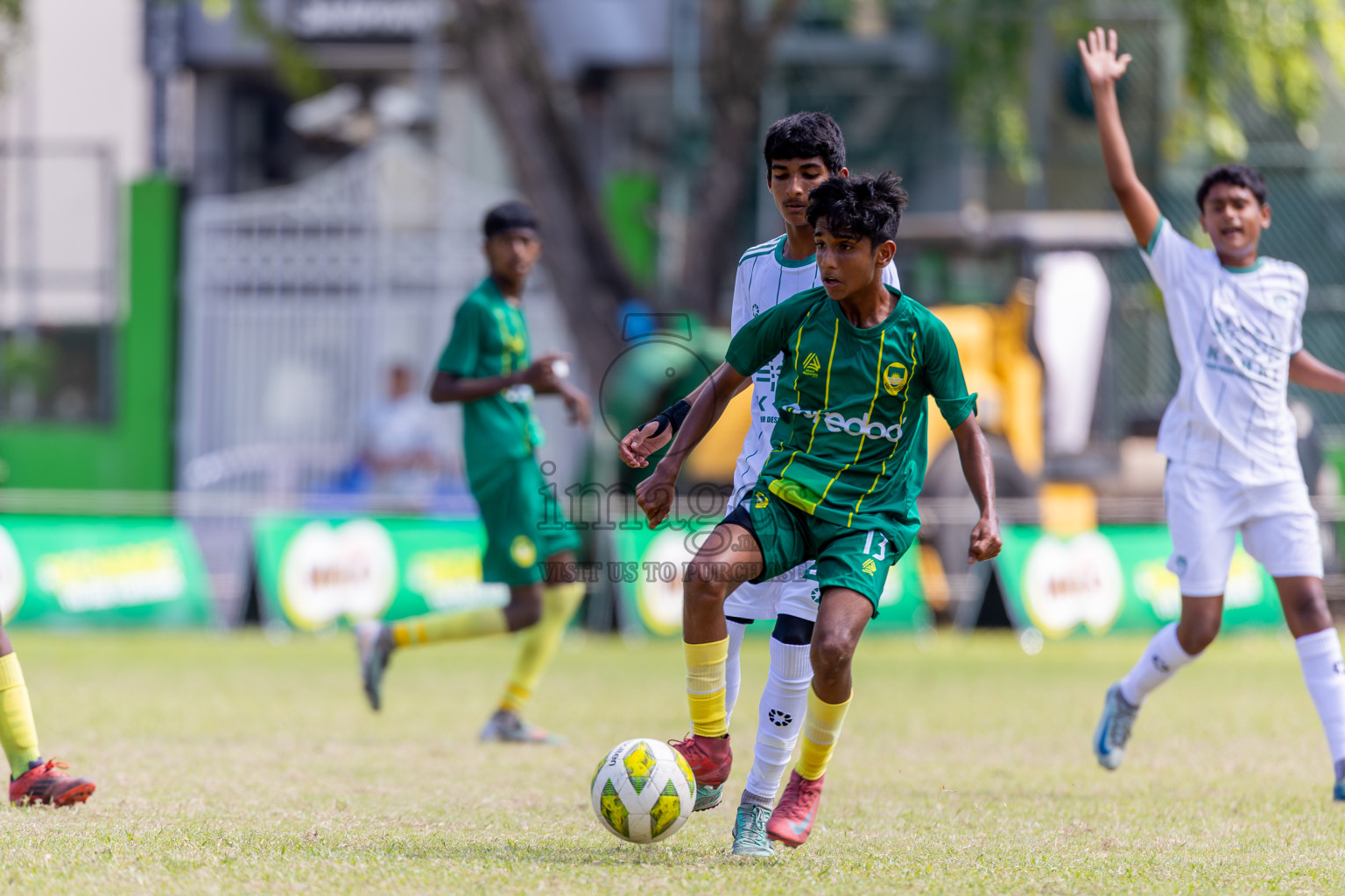 Day 4 of MILO Academy Championship 2025 (U14) was held on Sunday, 2nd November 2025 at Henveiru Football Grounds, Male', Maldives . 
Photos: Ismail Thoriq / images.mv