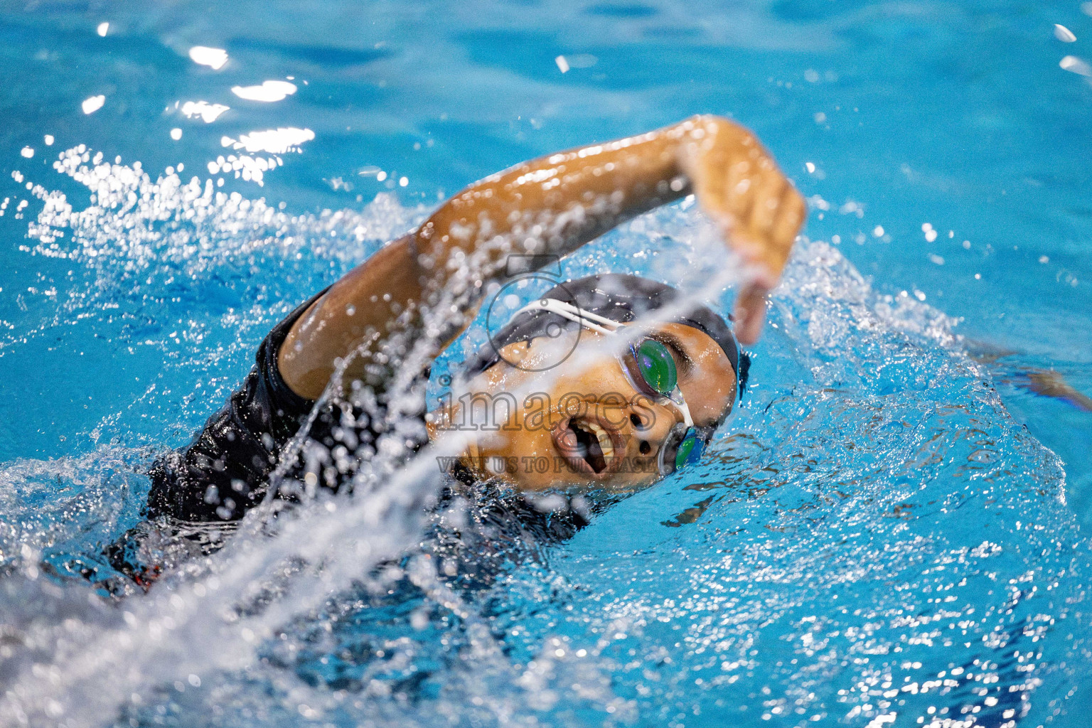 Day 4 of National Swimming Championship 2024 held in Hulhumale', Maldives on Monday, 16th December 2024. Photos: Hassan Simah / images.mv