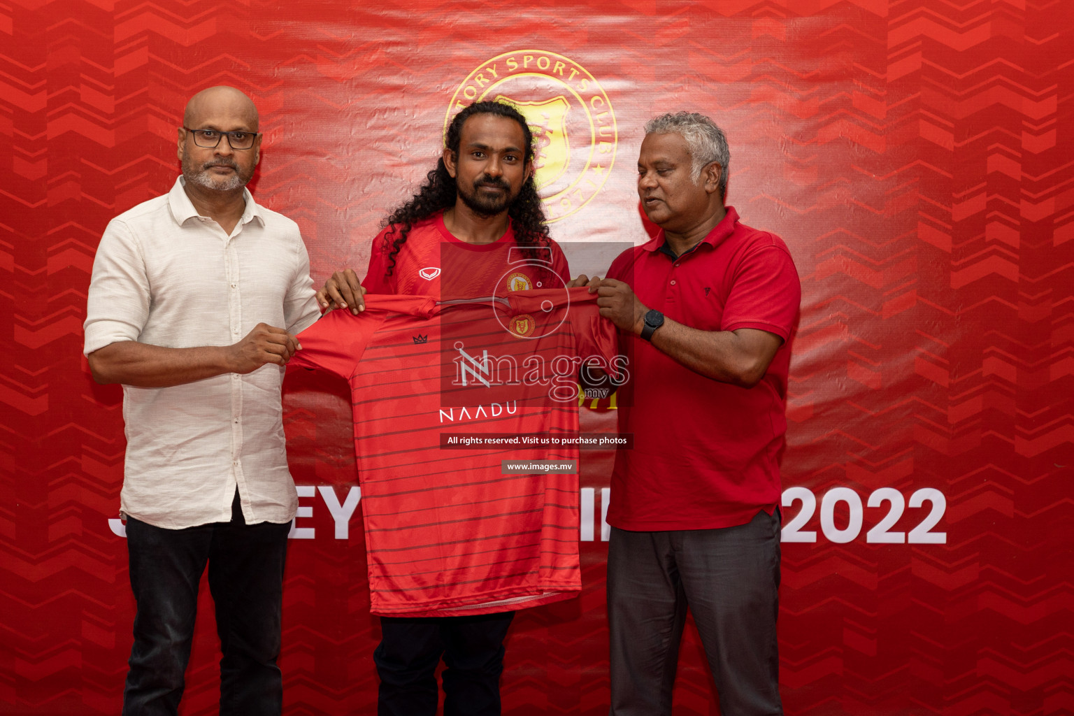 Victory Sports Club Jersey Unveiling 2022 on 14th July 2022, held in Jamaaludheen School Hall, Male', Maldives  Photos: Hassan Simah / Images.mv